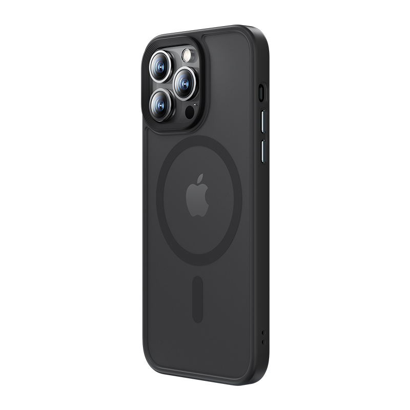 [RNZ-TA84211] Apple iPhone 14 Pro Max Uyumlu Kılıf M-safe Şarj Özellikli Benks Mist Hybrid Kapak (Siyah)