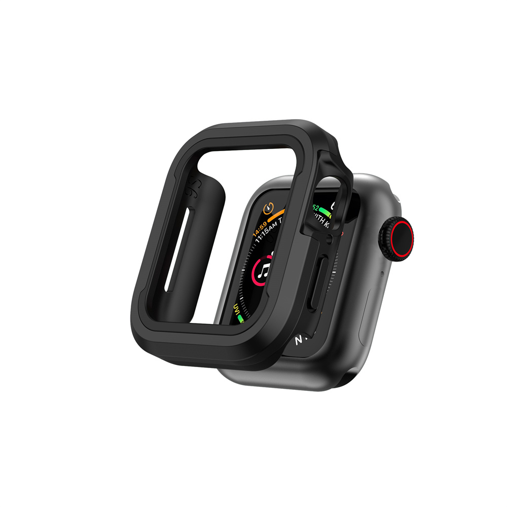 [RNZ-TA84172] Apple Watch 7 45mm Uyumlu Wiwu JD-101 Defender Akıllı Saat Kasa Koruyucu (Siyah)