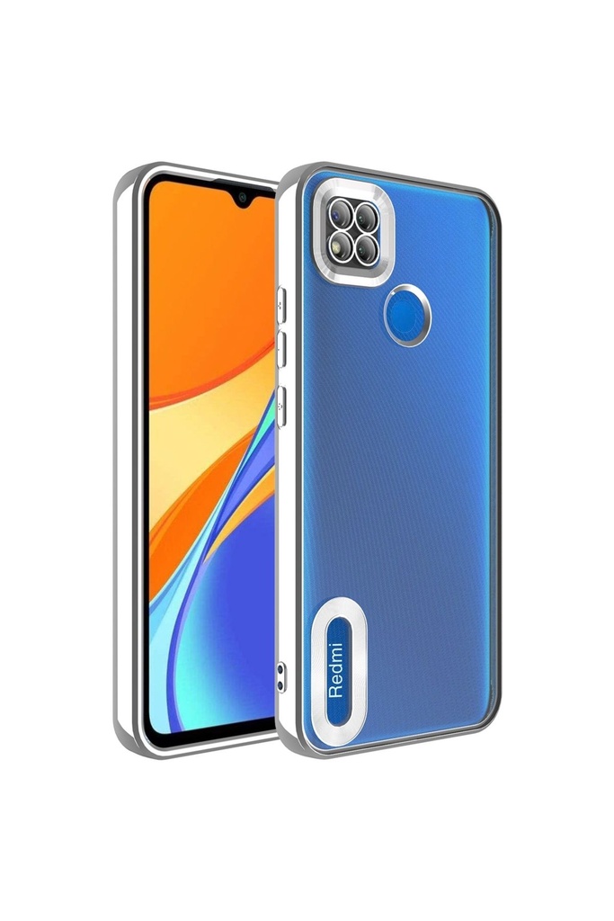 Xiaomi Redmi 9C Uyumlu Kılıf Kamera Korumalı Logo Gösteren Zore Omega Kapak