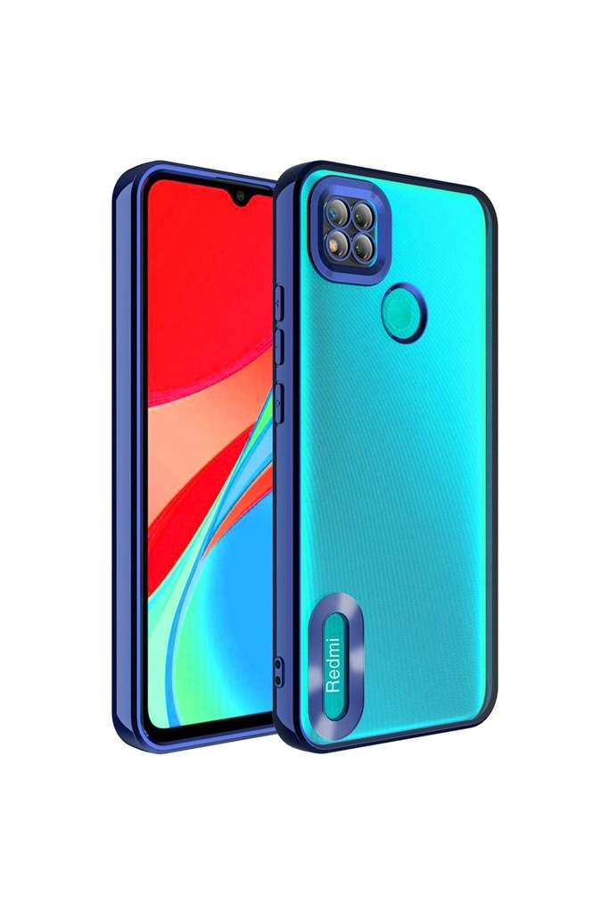 Xiaomi Redmi 9C Uyumlu Kılıf Kamera Korumalı Logo Gösteren Zore Omega Kapak