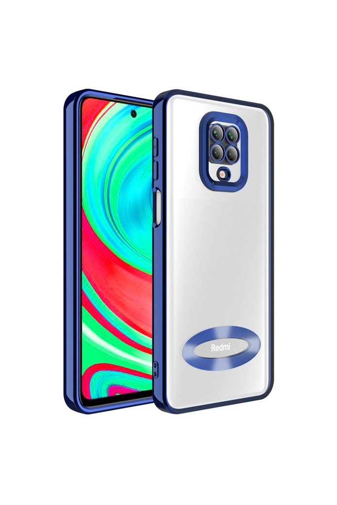 Xiaomi Redmi Note 9 Pro Uyumlu Kılıf Kamera Korumalı Logo Gösteren Zore Omega Kapak