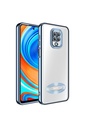 Xiaomi Redmi Note 9 Pro Uyumlu Kılıf Kamera Korumalı Logo Gösteren Zore Omega Kapak