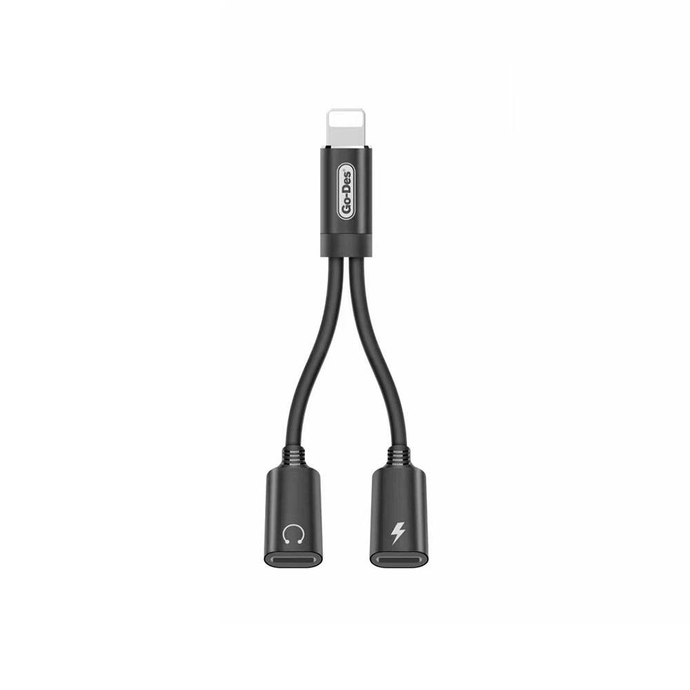 [RNZ-TA96479] Go Des GD-UC011 Lightning 2in1 Şarj ve Ses Kablosu