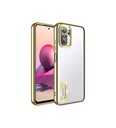 Xiaomi Redmi Note 10S Uyumlu Kılıf Kamera Korumalı Logo Gösteren Zore Omega Kapak