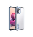 Xiaomi Redmi Note 10S Uyumlu Kılıf Kamera Korumalı Logo Gösteren Zore Omega Kapak