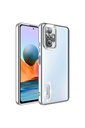 Xiaomi Redmi Note 10 Pro Uyumlu Kılıf Kamera Korumalı Logo Gösteren Zore Omega Kapak