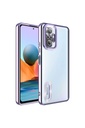 Xiaomi Redmi Note 10 Pro Uyumlu Kılıf Kamera Korumalı Logo Gösteren Zore Omega Kapak