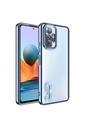 Xiaomi Redmi Note 10 Pro Uyumlu Kılıf Kamera Korumalı Logo Gösteren Zore Omega Kapak