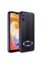 Samsung Galaxy A04 Uyumlu Kılıf Kamera Korumalı Logo Gösteren Zore Omega Kapak