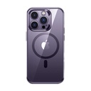 Apple iPhone 14 Pro Uyumlu Kılıf M-safe Şarj Özellikli Cam Yüzey Ekran Koruyuculu Benks Electroplated Kapak