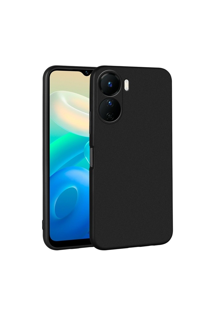 [RNZ-TA85700] Vivo Y16 Uyumlu Kılıf Zore Premier Silikon Kapak (Siyah)