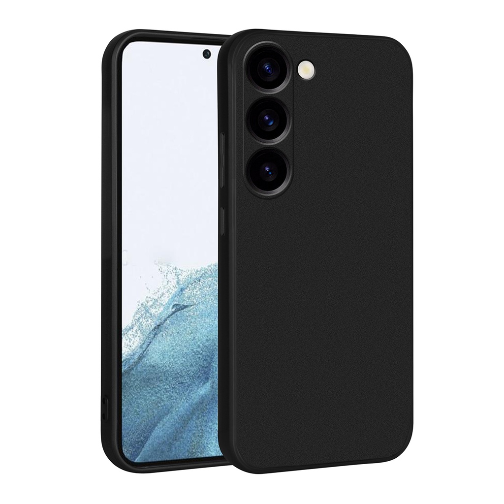 [RNZ-TA85658] Samsung Galaxy S23 Plus Uyumlu Kılıf Zore Premier Silikon Kapak (Siyah)