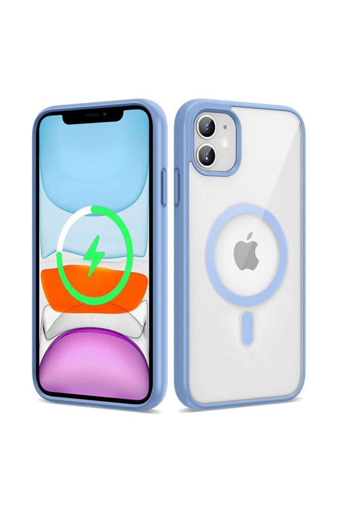 Apple iPhone 11 Uyumlu Kılıf M-safe Wireless Şarj Özellikli Silikon Zore Ege Kapak