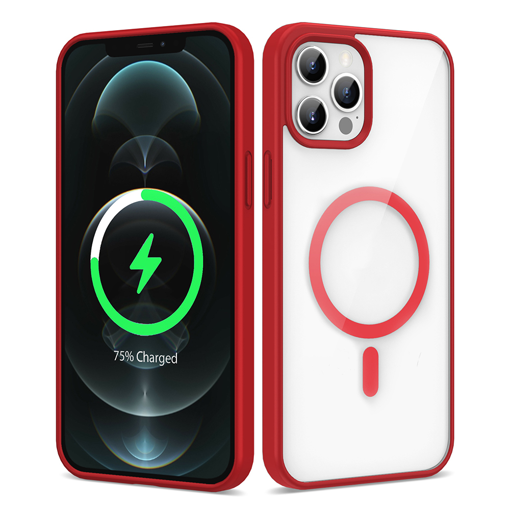 Apple iPhone 11 Pro Max Uyumlu Kılıf M-safe Wireless Şarj Özellikli Silikon Zore Ege Kapak