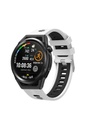 Samsung Galaxy Watch 46mm Uyumlu Kordon Silikon Çift Renkli Sportif KRD-55 Kayış