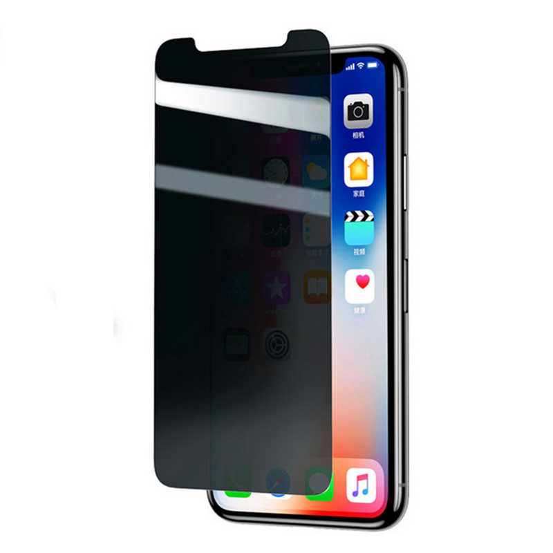 Apple iPhone X Uyumlu ​​​​​​​​​​​​Zore Rika Premium Privacy Temperli Cam Ekran Koruyucu