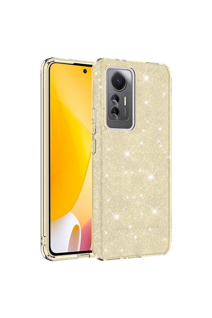[RNZ-TA85870] Xiaomi Mi 12 Lite Uyumlu Kılıf Zore Shining Silikon (Gold)