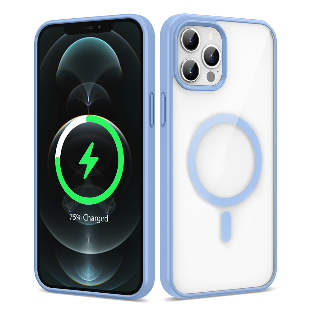 Apple iPhone 12 Pro Max Uyumlu Kılıf M-safe Wireless Şarj Özellikli Silikon Zore Ege Kapak