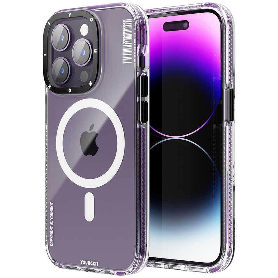 Apple iPhone 13 Pro Uyumlu Kılıf M-safe Şarj Özellikli YoungKit Exquisite Serisi Kapak
