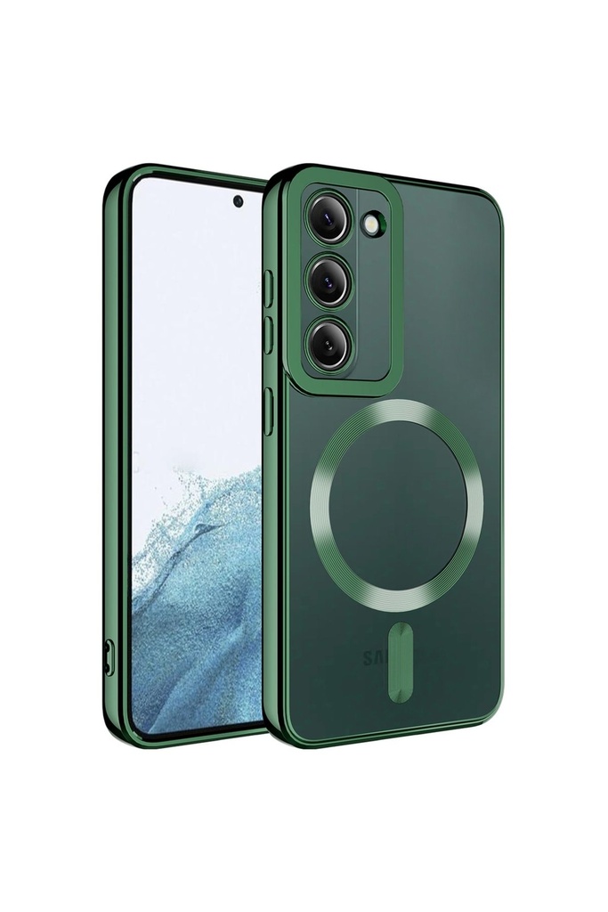 Samsung Galaxy S23 Uyumlu Kılıf M-safe Wireless Şarj Özellikli Zore Setro Silikon