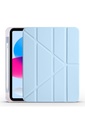 Apple iPad 10.9 2022 (10.Nesil) Uyumlu Kılıf Zore Tri Folding Kalem Bölmeli Standlı Kılıf