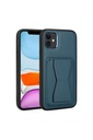 Apple iPhone 11 Uyumlu Kılıf Kartlıklı Standlı ​Pu Deri Zore Memo Kapak