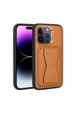 Apple iPhone 14 Pro Uyumlu Kılıf Kartlıklı Standlı Pu Deri Zore Memo Kapak