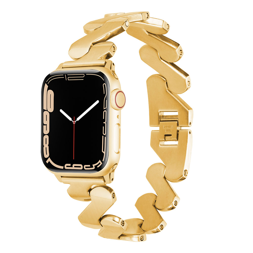 ​​​Apple Watch 42mm Uyumlu Kordon Paslanmaz Çelik Luxury Tasarım KRD-80 Kayış