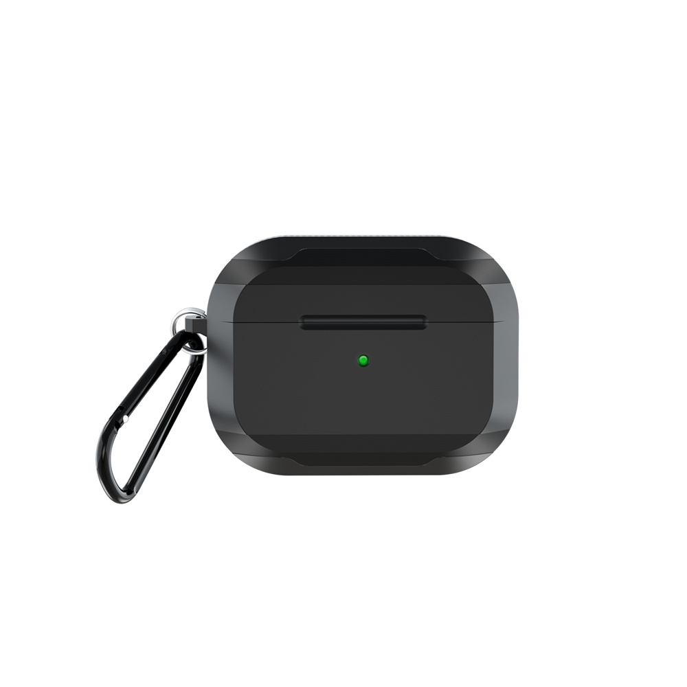 [RNZ-TA85300] Apple Airpods Pro Uyumlu Kılıf Wiwu JD-102 Defender Anti Shock Koruyucu Kılıf (Siyah)