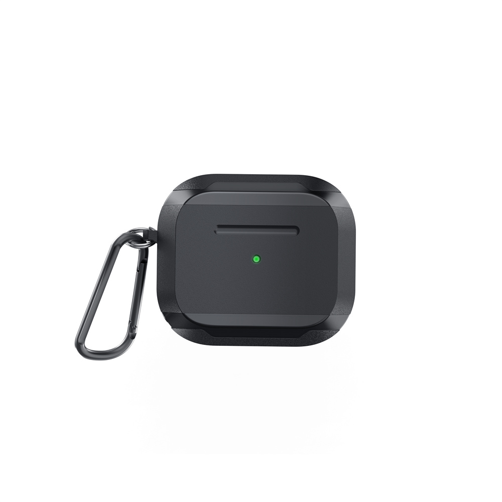 [RNZ-TA85303] Apple Airpods 3. Nesil Uyumlu Kılıf Wiwu JD-102 Defender Anti Shock Koruyucu Kılıf (Siyah)