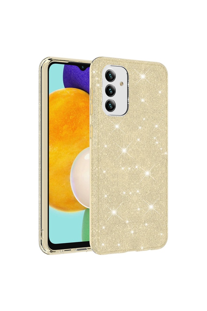 [RNZ-TA85732] Samsung Galaxy A13 5G Uyumlu Kılıf Zore Shining Silikon (Gold)