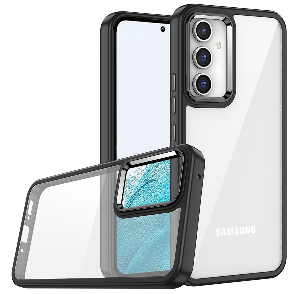 [RNZ-TA85496] Samsung Galaxy A54 Uyumlu Kılıf Zore Flora Kapak (Siyah)