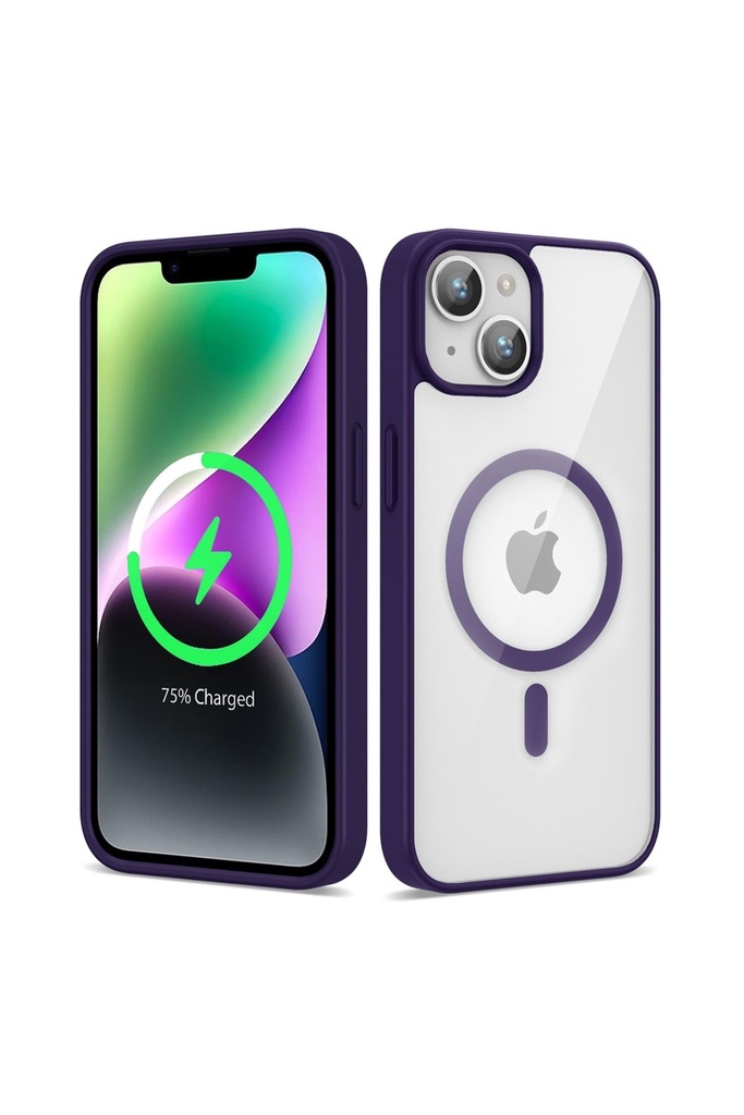 Apple iPhone 14 Uyumlu Kılıf M-safe Wireless Şarj Özellikli Silikon Zore Ege Kapak