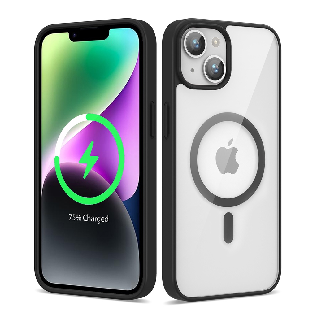 Apple iPhone 14 Uyumlu Kılıf M-safe Wireless Şarj Özellikli Silikon Zore Ege Kapak