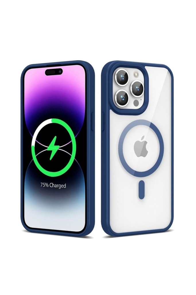 Apple iPhone 14 Pro Max Uyumlu Kılıf M-safe Wireless Şarj Özellikli Silikon Zore Ege Kapak