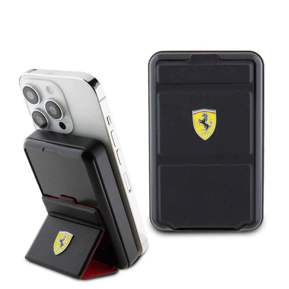 [ZTA97509] Ferrari 973WP Orjinal Lisanslı M-safe Şarj Özellikli Standlı Metal Logolu Powerbank 10.000mAh