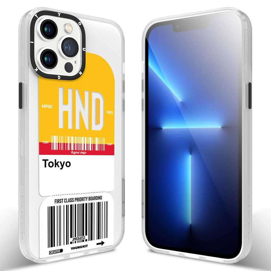 Apple iPhone 12 Pro Max Uyumlu Kılıf YoungKit Any Time Trip Serisi Kapak