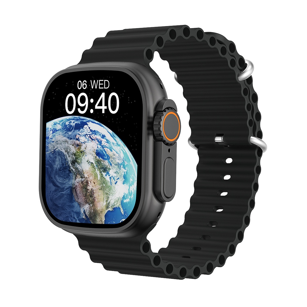 [RNZ-TA85885] Wiwu SW01 Ultra iOS ve Android Uyumlu Akıllı Saat (Siyah)