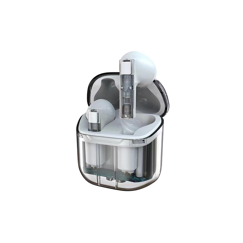 [RNZ-TA85888] Wiwu TWS11 Şeffaf Tasarımlı Ghost Kulak İçi Bluetooth Kulaklık (Beyaz)