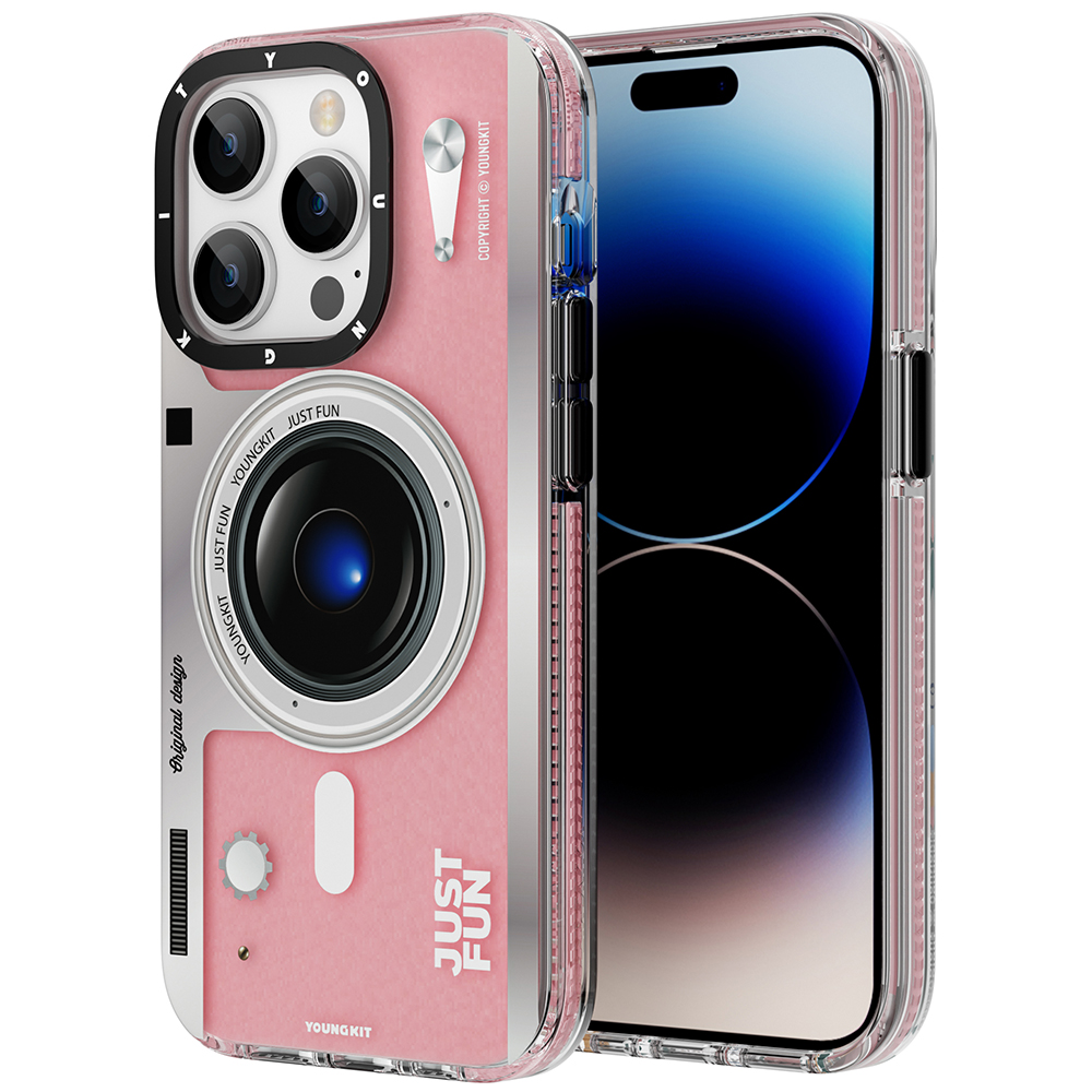 Apple iPhone 14 Pro Max Uyumlu Kılıf M-safe Şarj Özellikli Lens Figürlü YoungKit Art Film Serisi Kapak