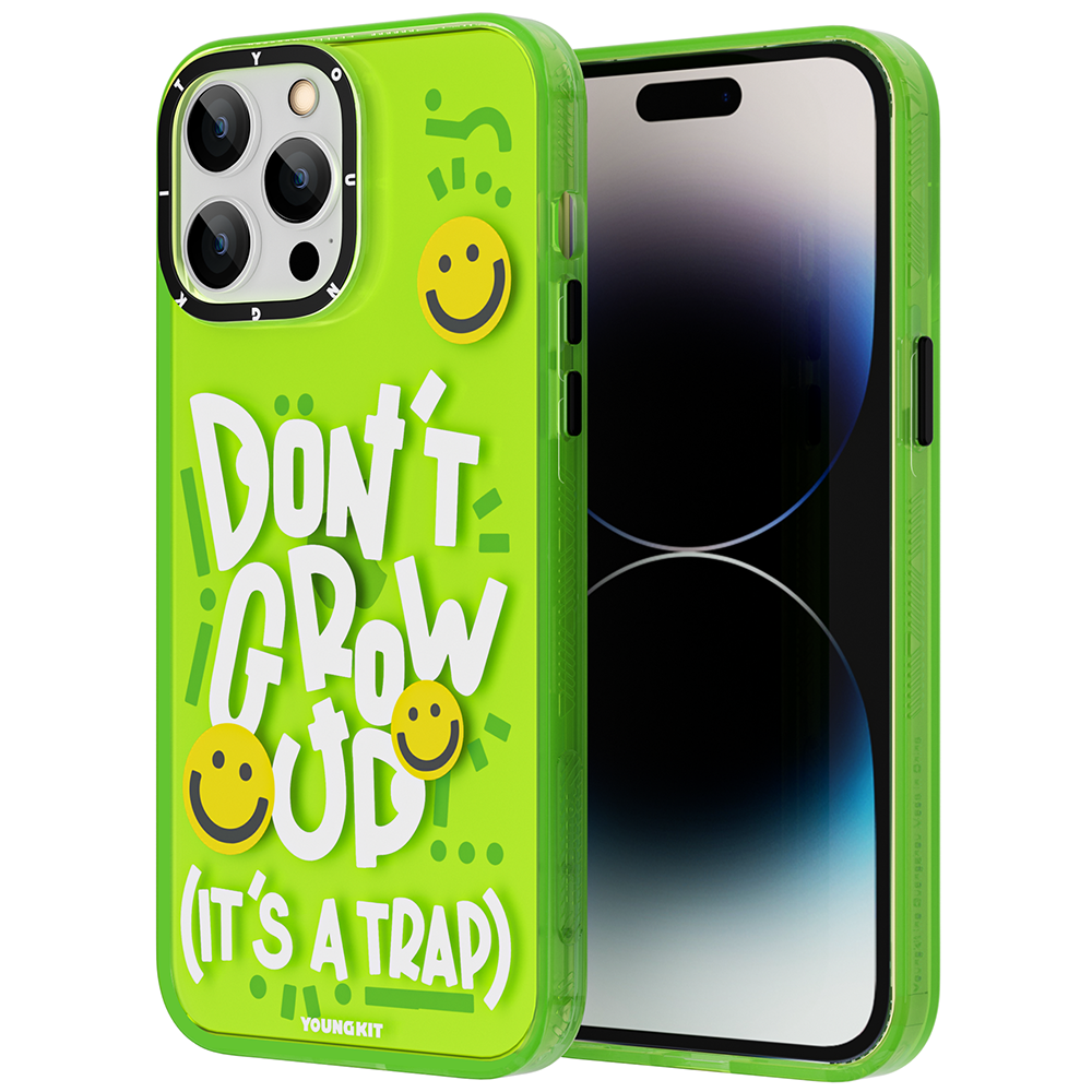 Apple iPhone 14 Pro Uyumlu Kılıf Mutlu Mod Figürlü YoungKit Happy Mood Serisi Kapak