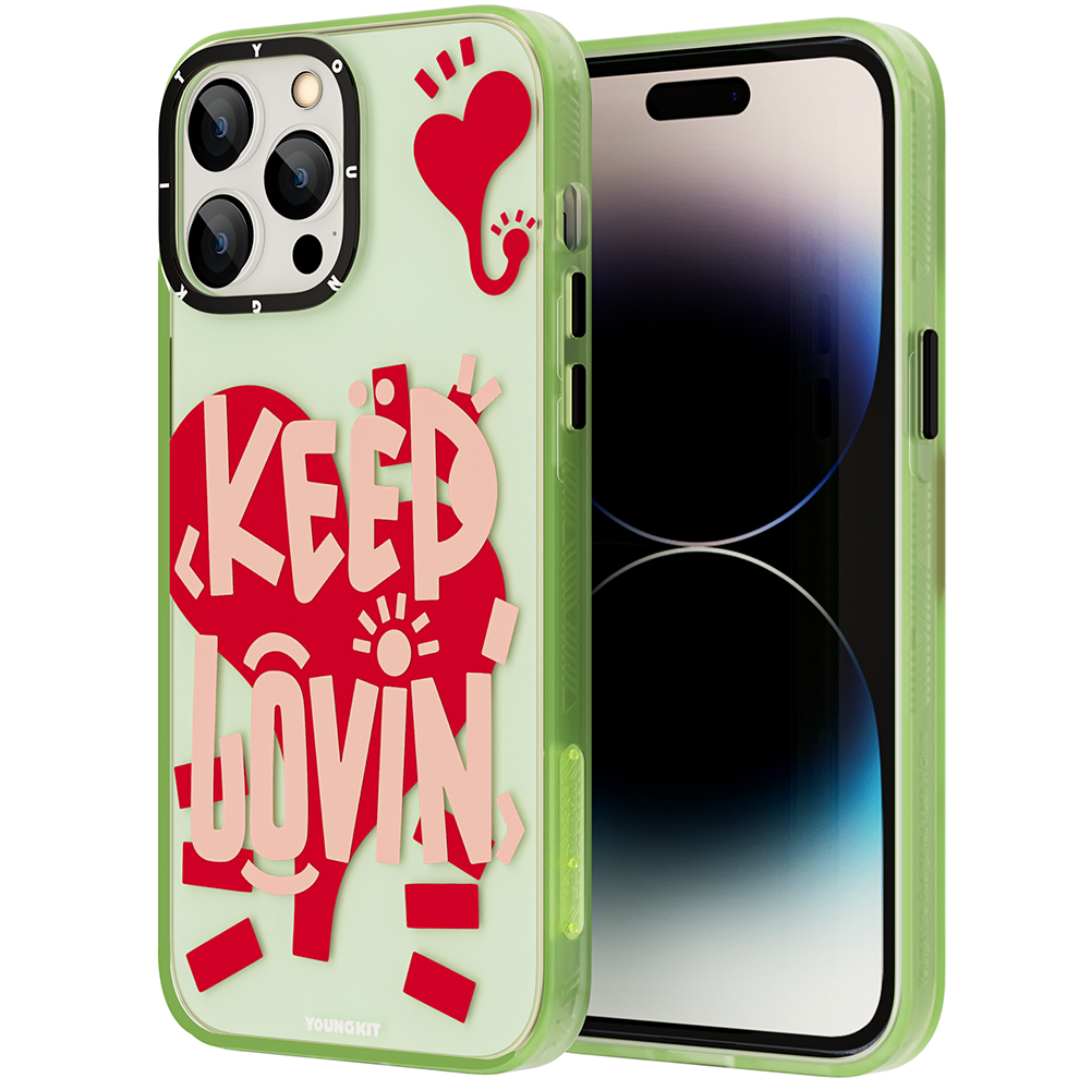 Apple iPhone 14 Pro Max Uyumlu Kılıf Mutlu Mod Figürlü YoungKit Happy Mood Serisi Kapak