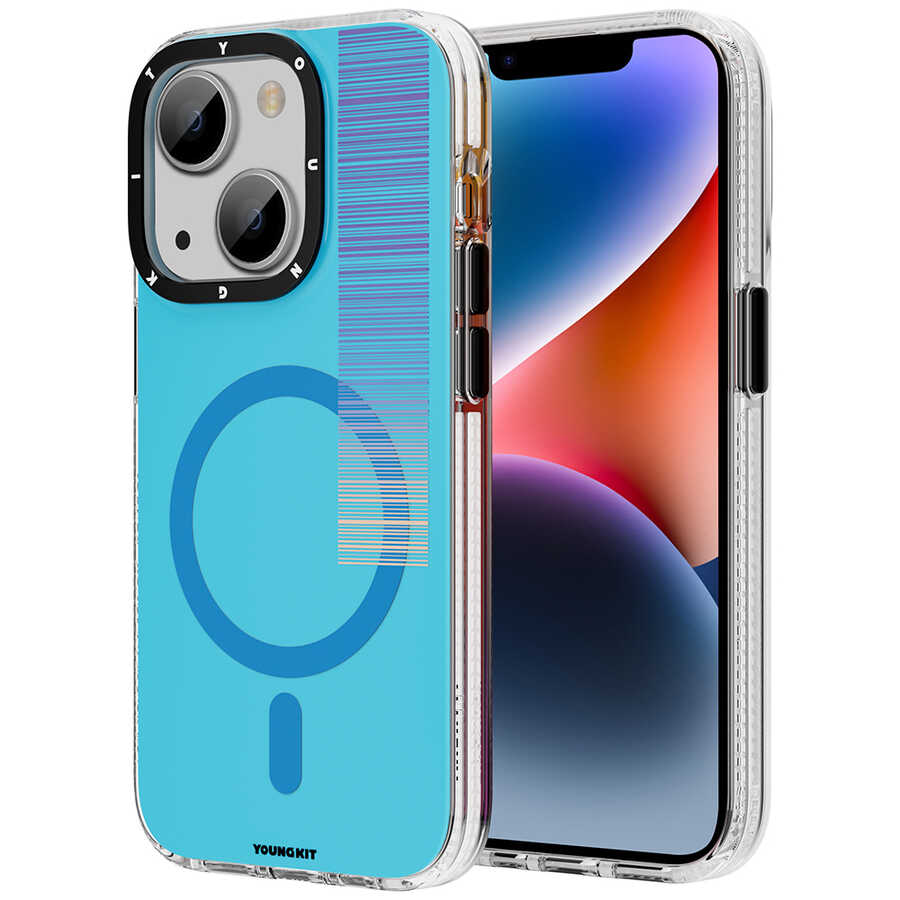 Apple iPhone 13 Uyumlu Kılıf M-safe Şarj Özellikli Youngkit Pure Serisi Kapak