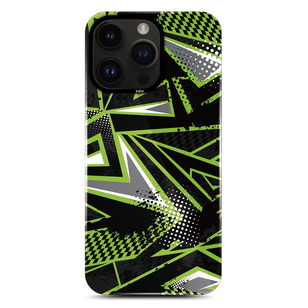 Apple iPhone 14 Pro Uyumlu Kılıf HD Desenli Kajsa Shield Plus Grafiti Serisi Kapak