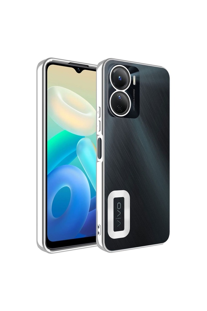 Vivo Y16 Uyumlu Kılıf Kamera Korumalı Logo Gösteren Zore Omega Kapak