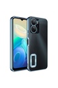 Vivo Y16 Uyumlu Kılıf Kamera Korumalı Logo Gösteren Zore Omega Kapak