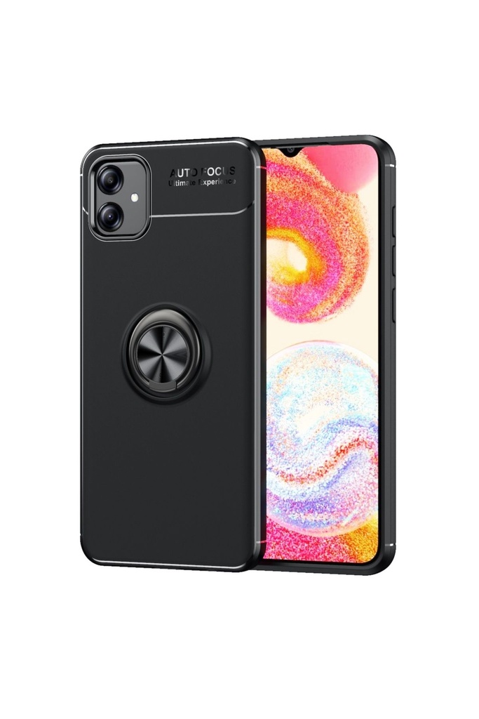 [RNZ-TA86265] Samsung Galaxy A04E Uyumlu Kılıf Zore Ravel Silikon Kapak (Siyah)