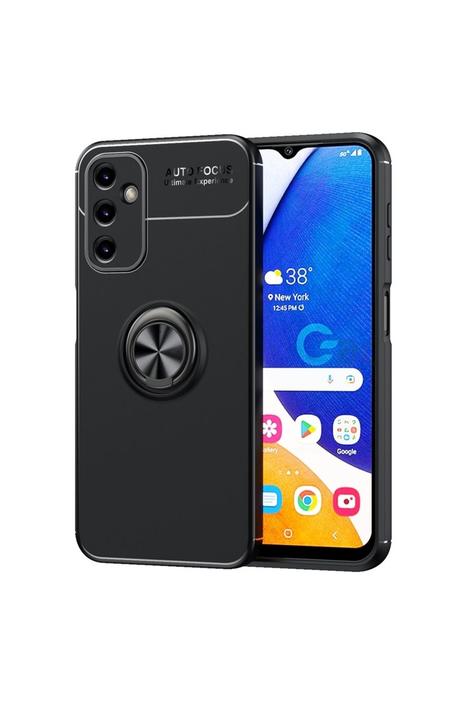 [RNZ-TA86271] Samsung Galaxy A14 Uyumlu Kılıf Zore Ravel Silikon Kapak (Siyah)
