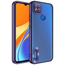 Xiaomi Redmi 10A Uyumlu Kılıf Kamera Korumalı Logo Gösteren Zore Omega Kapak