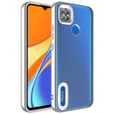 Xiaomi Redmi 10A Uyumlu Kılıf Kamera Korumalı Logo Gösteren Zore Omega Kapak